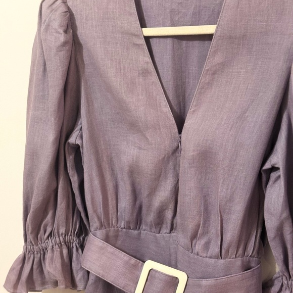 Adriana Degreas Solid Purple Playsuit - Picture 4 of 5